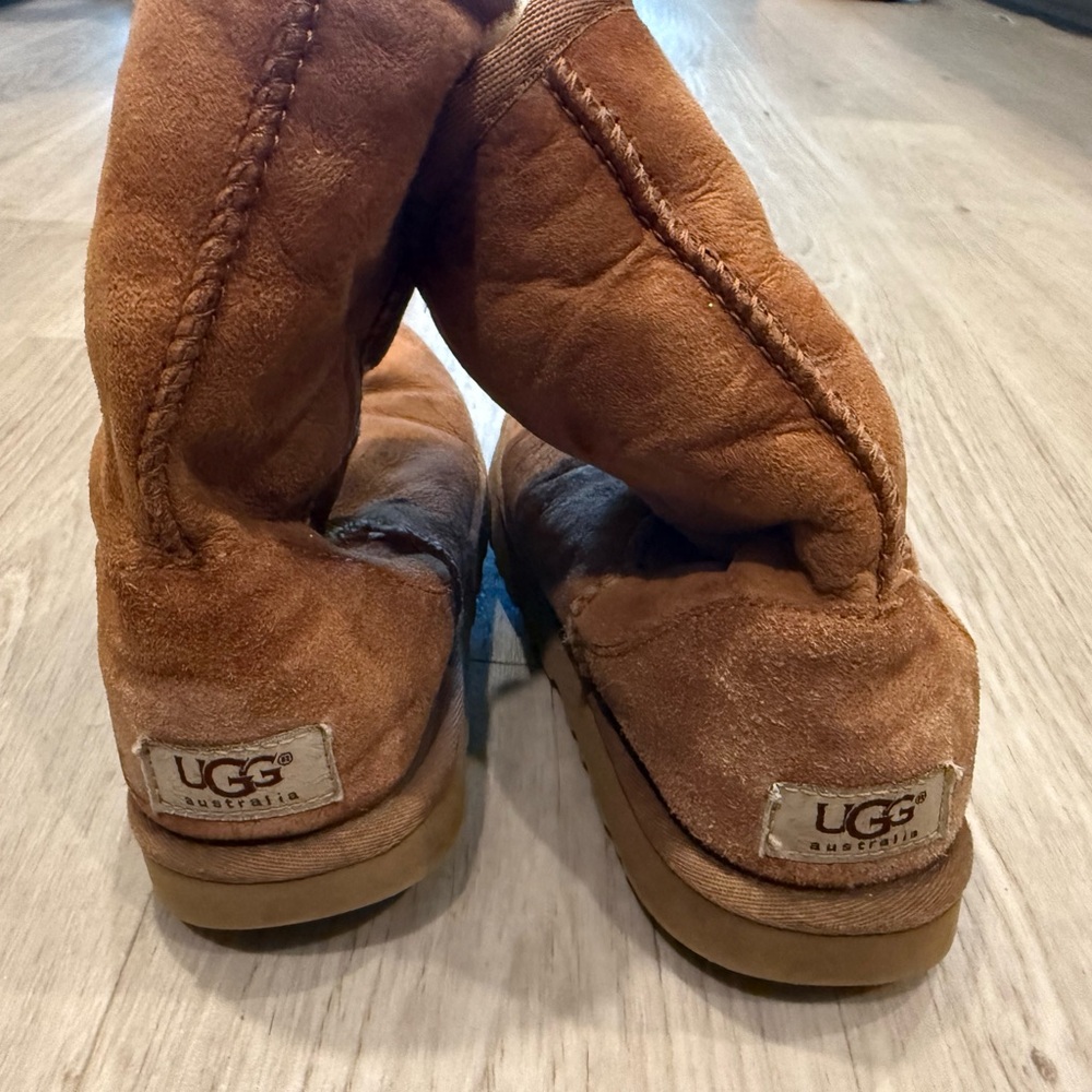 UGG Chestnut Shearling Lined Boots size 6